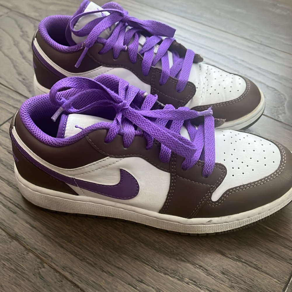 Nike Kids Sneakers - Jordan 1 - Purple/Brown/White